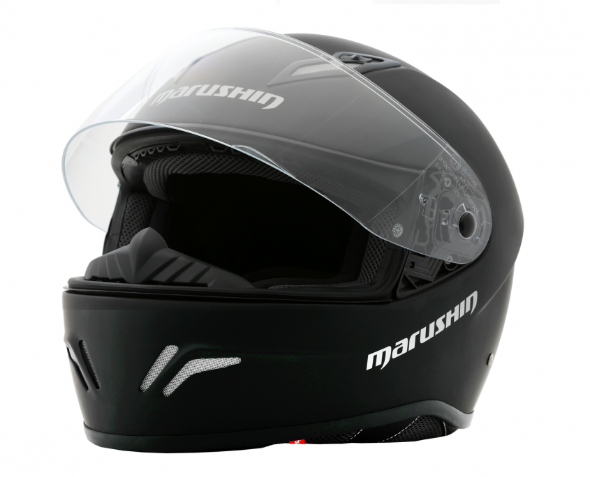 RS3 matt black open visor
