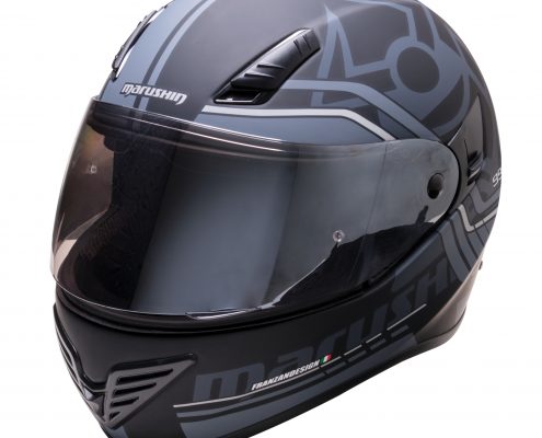 999 RS Laser grau schwarz mit getöntem Visier (Zubehör)