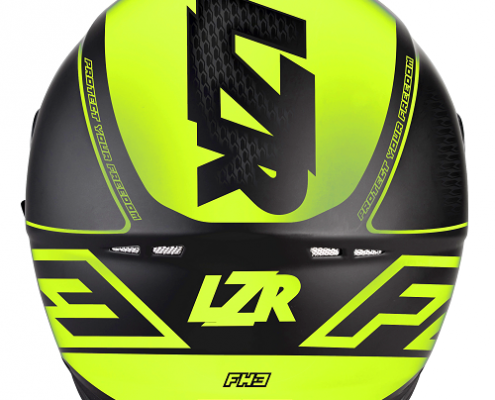 FH-3 Fighter Black - Yellow Fluo - Matt Back 1