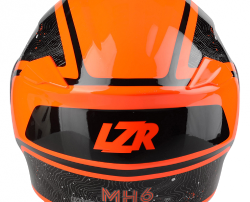 MH-6 Light Black - Red Fluo Back 2