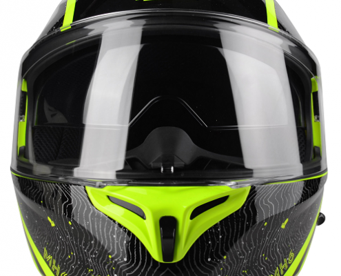 MH-6 Light Black - Yellow Fluo Front1